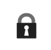 lock bw icon - business insurance - protection